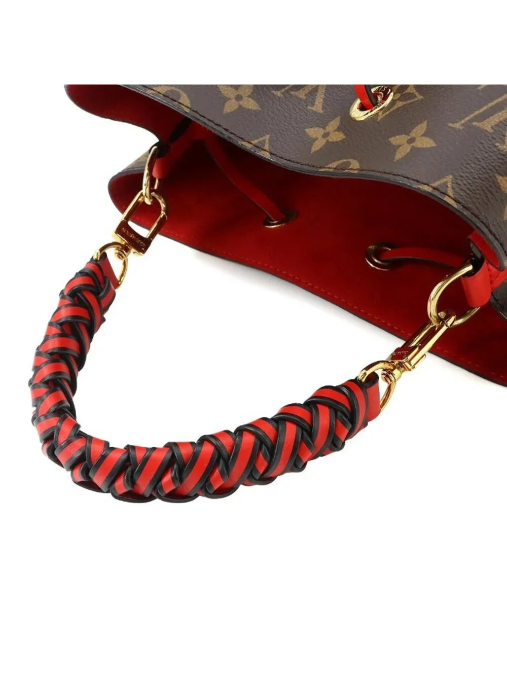 Louis Vuitton Monogram Neo Noe 2-Way Bag Brown Coquelicot
